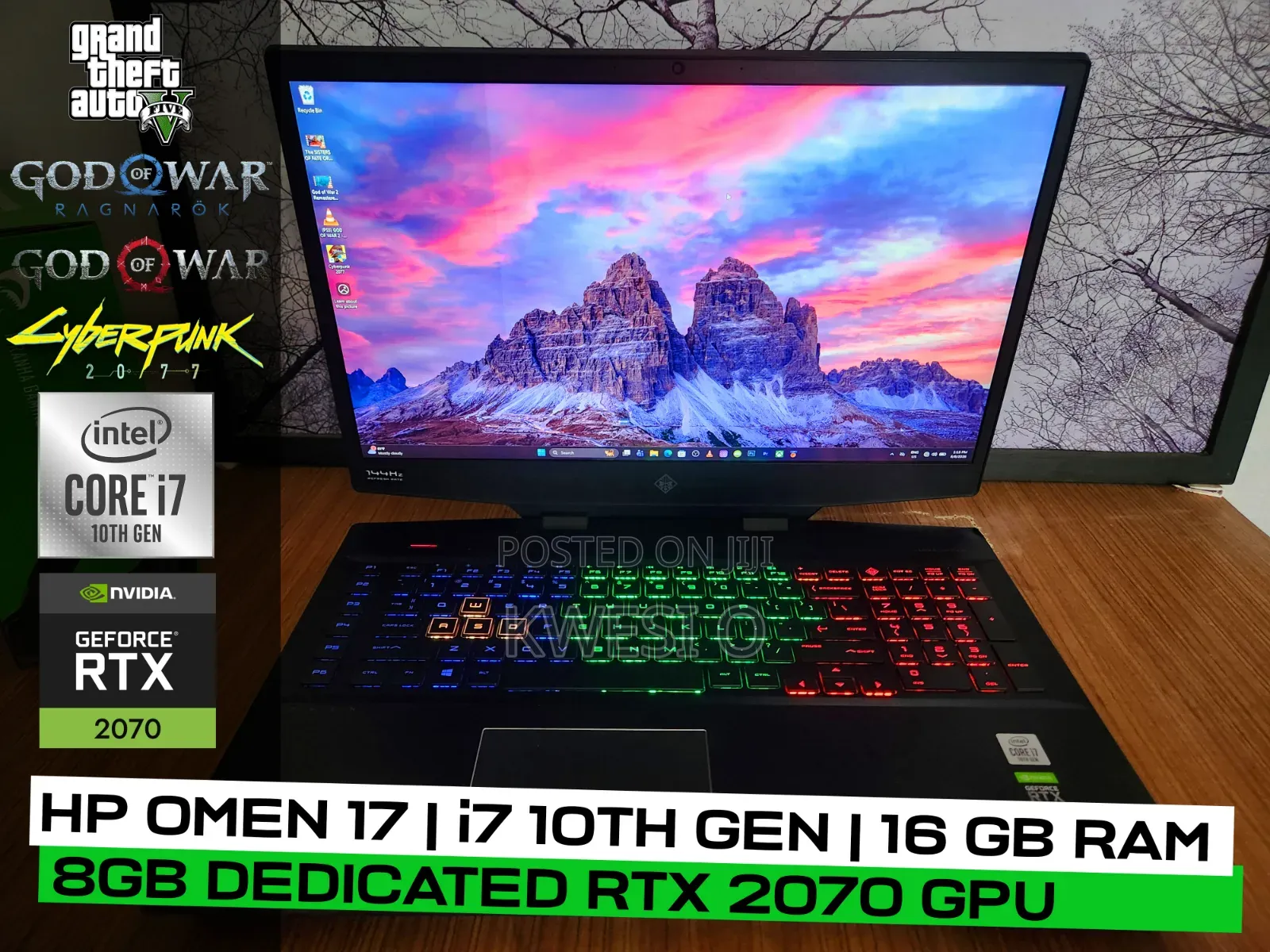 Laptop HP Omen 17 16GB Intel Core i7 SSD 500GB