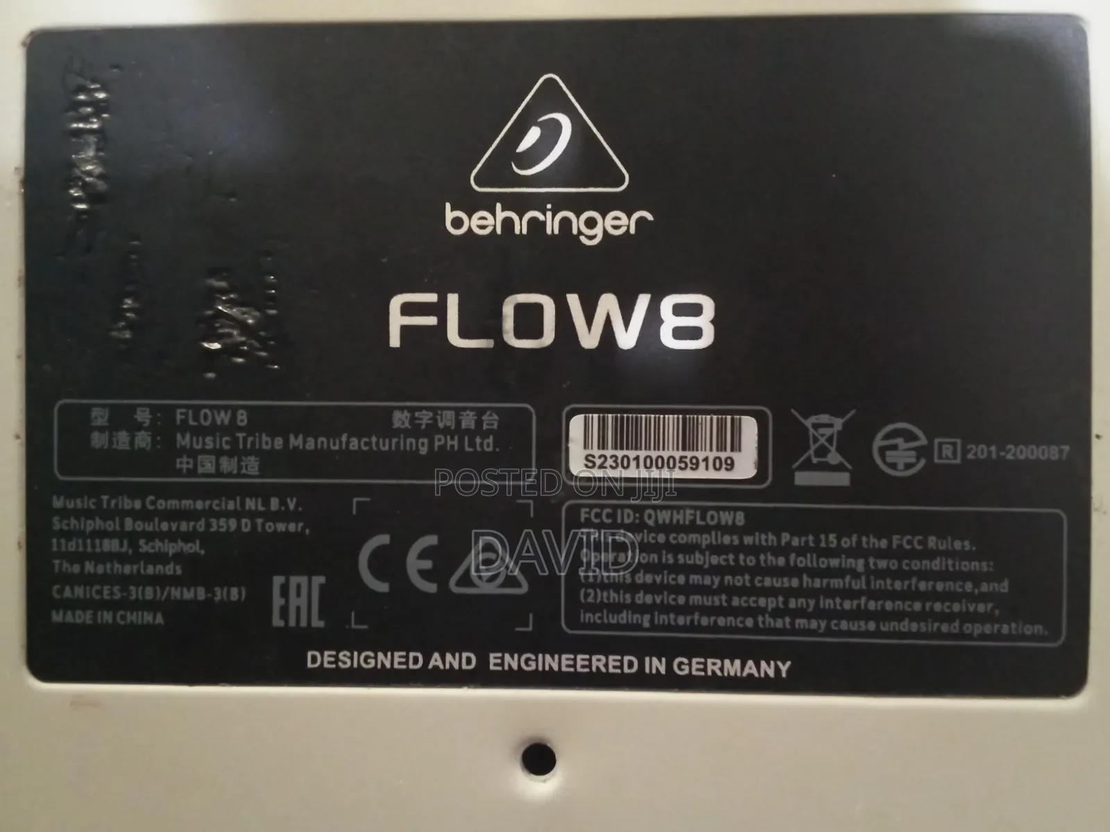 Digital Mixer (Behringer Flow 8)
