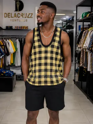 Men's Multicolored Vest Singlet for Gym or Outing