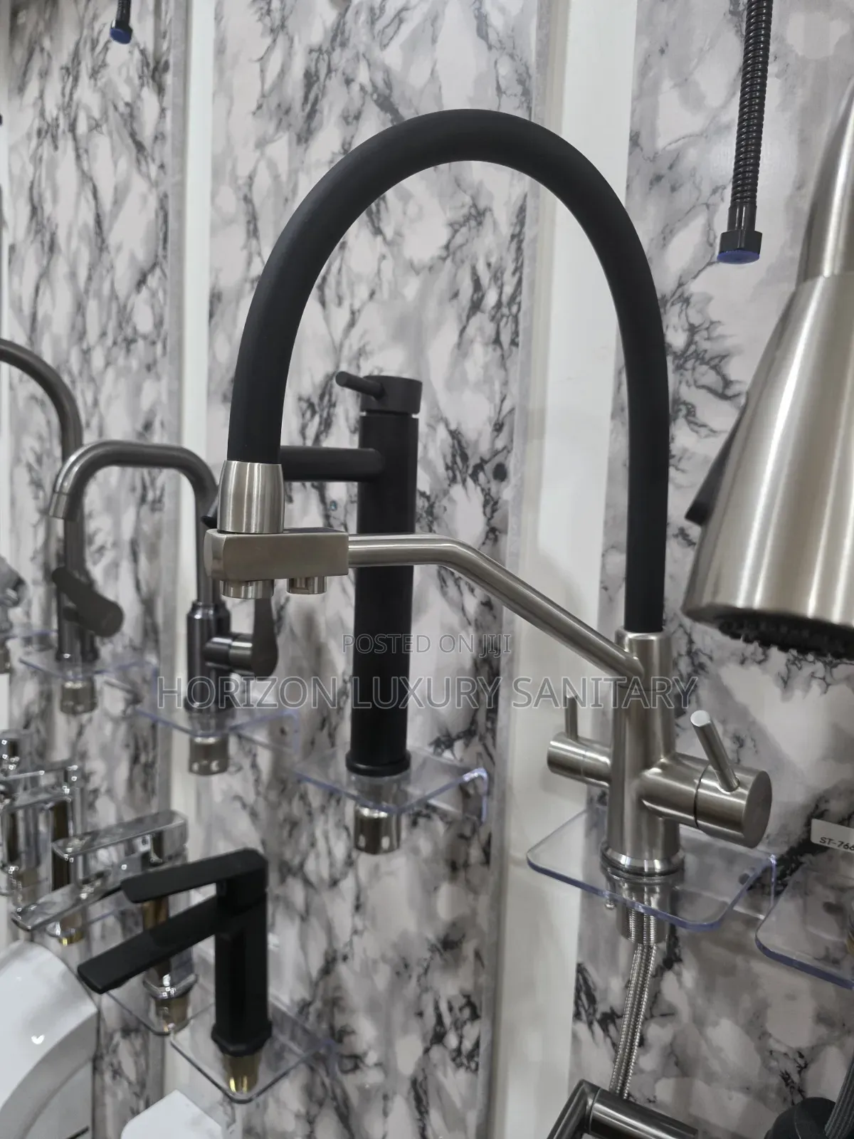 Heavy Duty Flexible Kitchen Sink Mixer Tap - Dual Handle Purifier