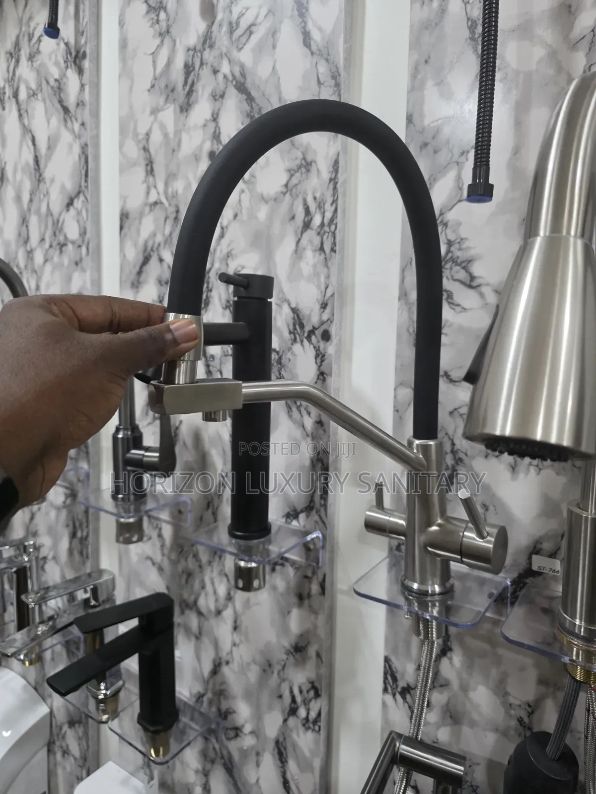 Heavy Duty Flexible Kitchen Sink Mixer Tap - Dual Handle Purifier
