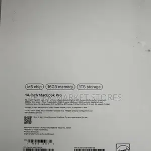 New Laptop Apple MacBook Pro 2025 M5 16GB Apple M5 SSD 1T