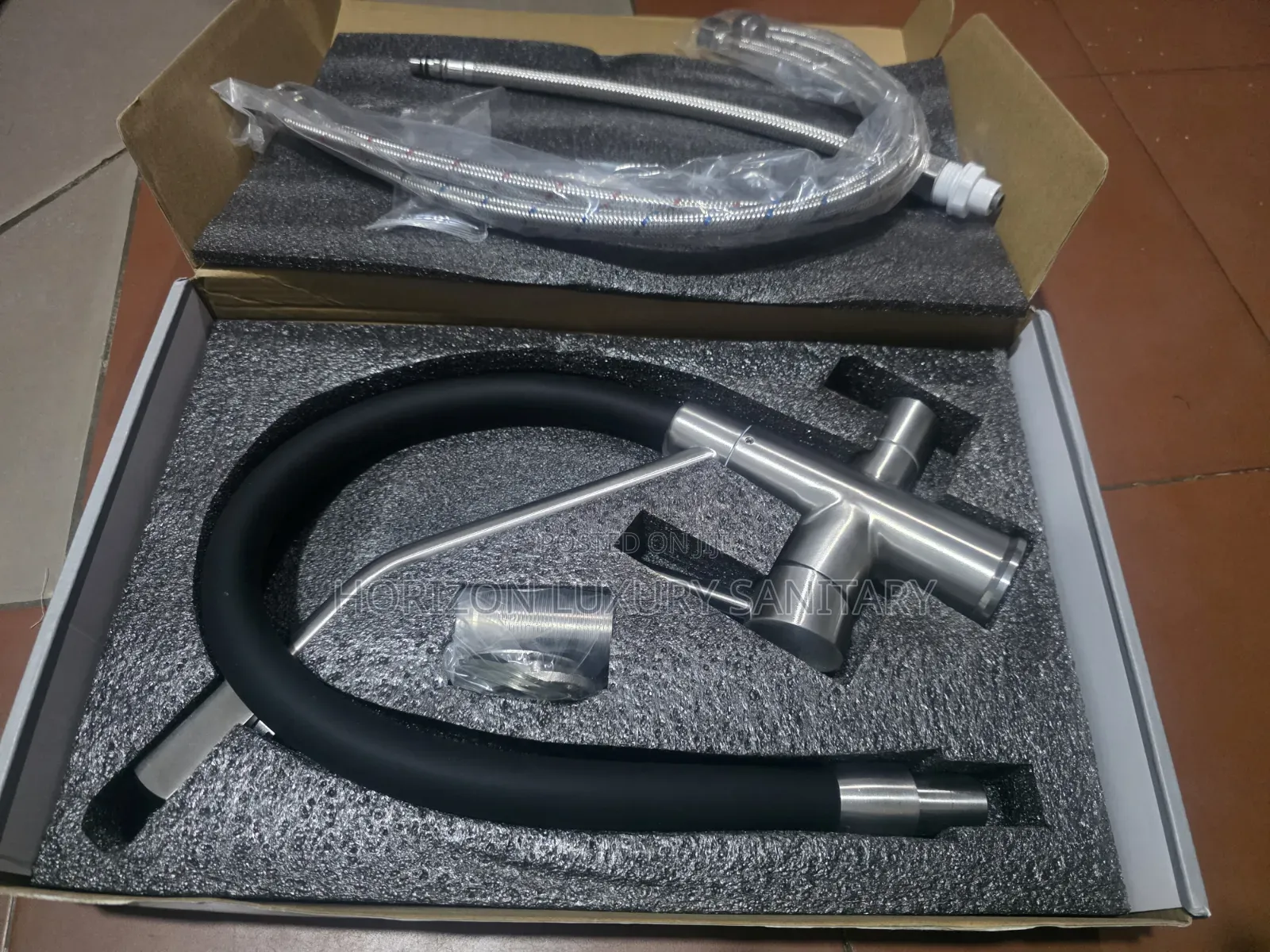Heavy Duty Flexible Kitchen Sink Mixer Tap - Dual Handle Purifier