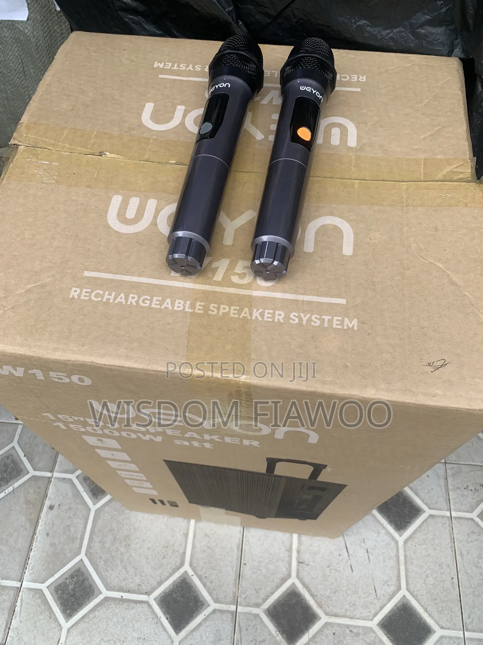 Weyon W150 15,000w Loud Speaker With 2 Mics