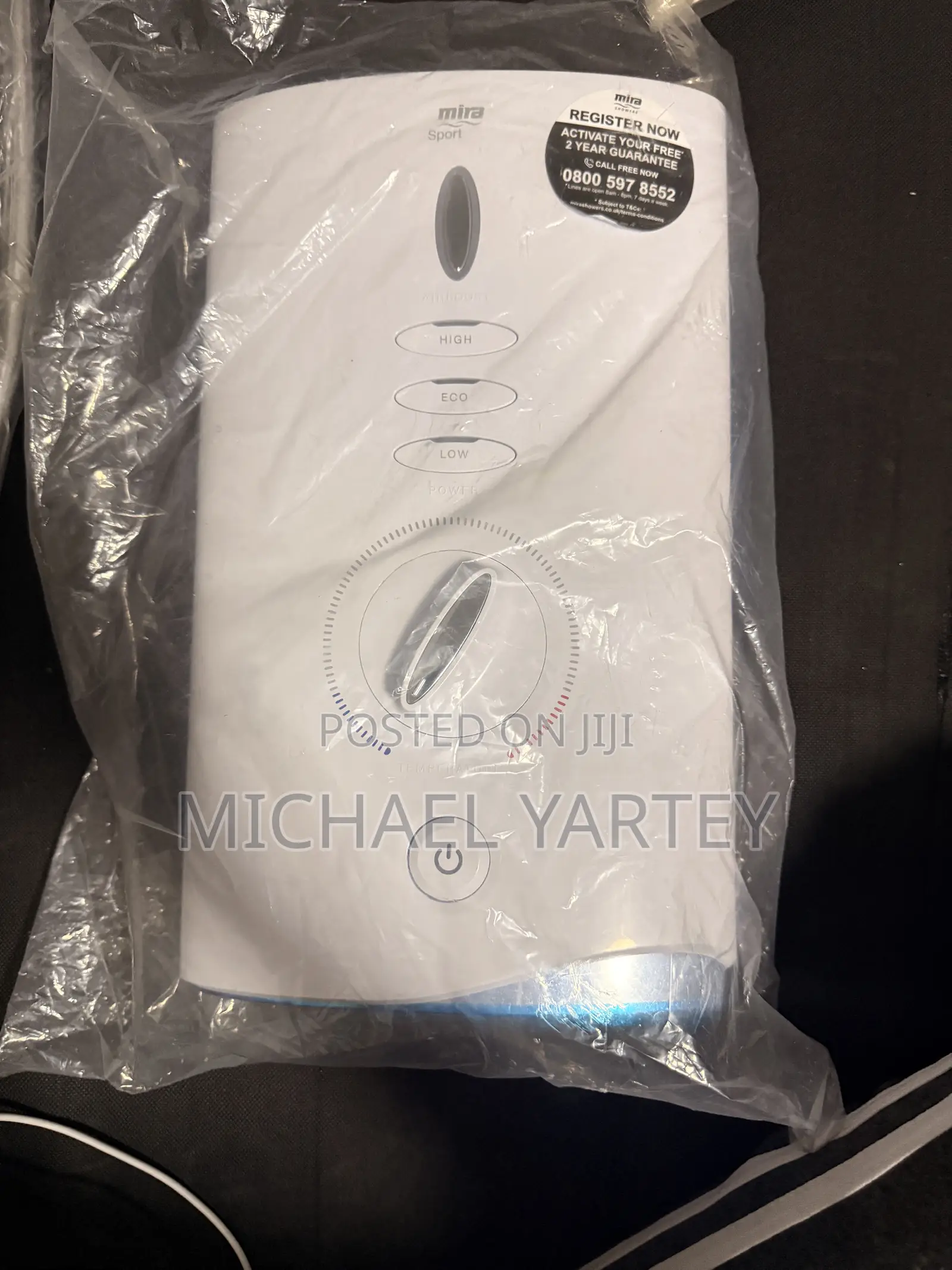 Mira Sport Max Airboost 9kW Electric Shower - White Chrome