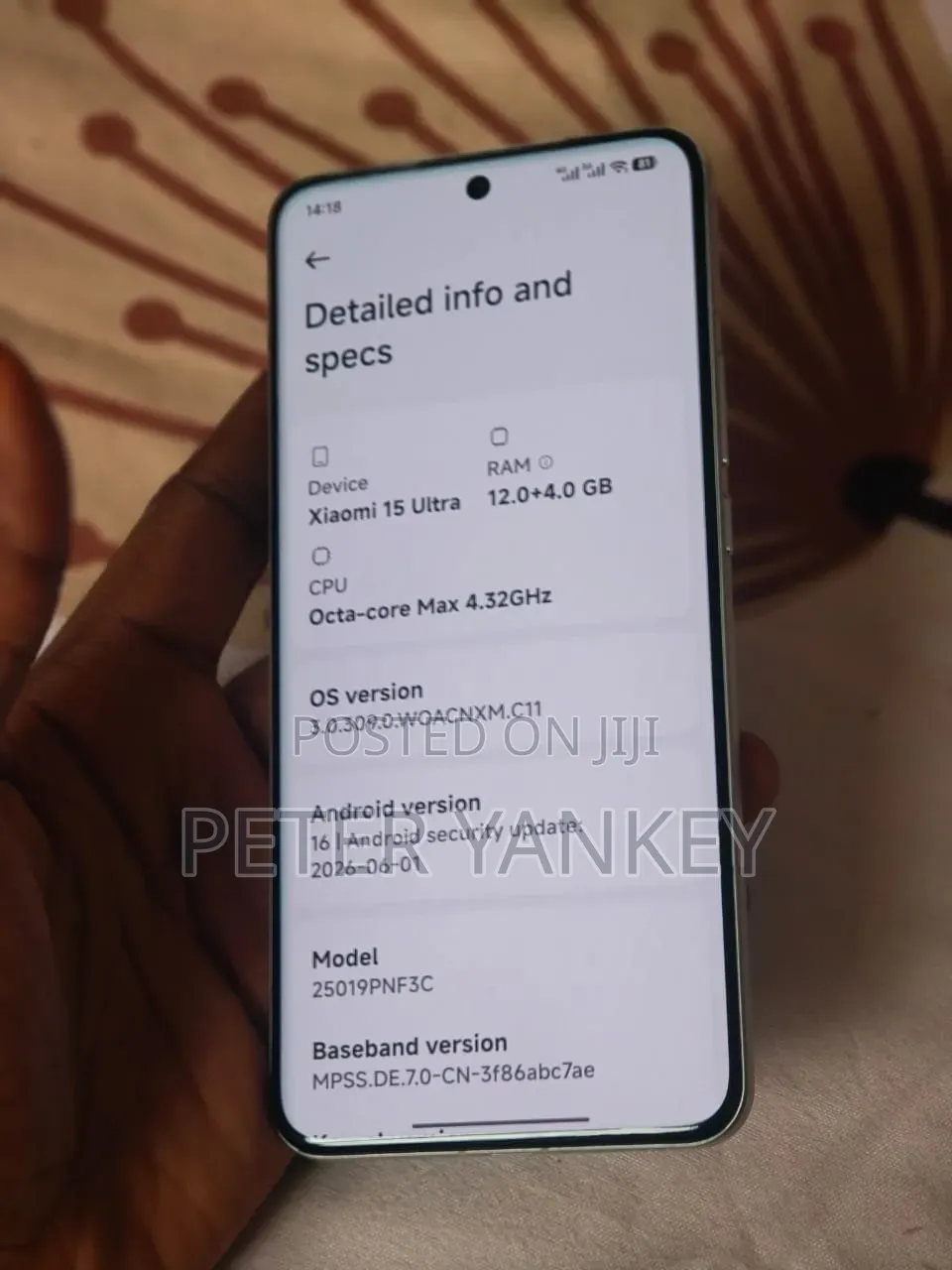 Xiaomi 15 Ultra 256 GB Black