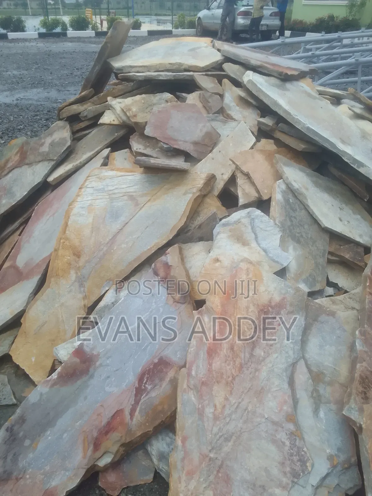 Flat Stone for Decoration