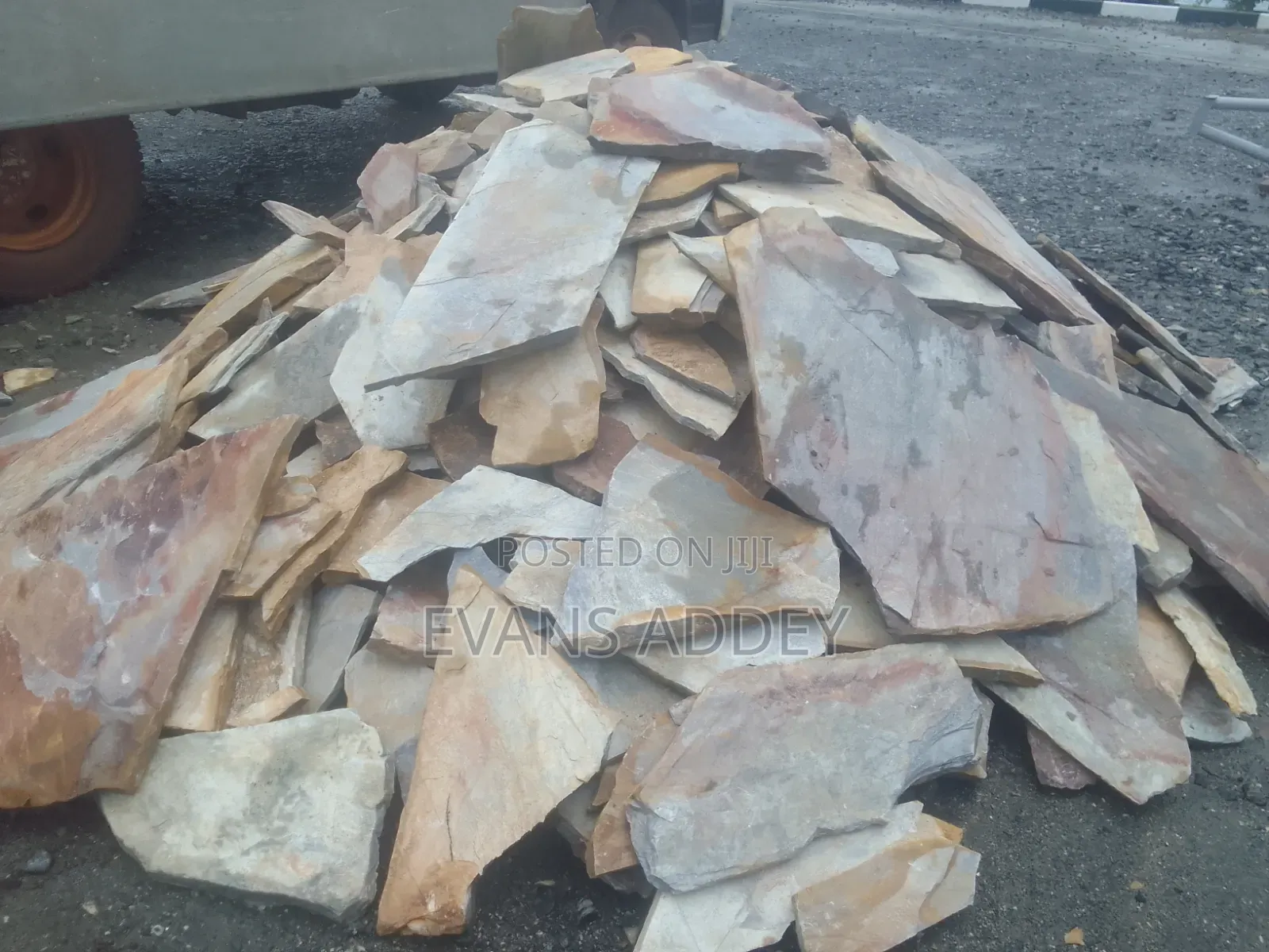 Flat Stone for Decoration