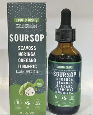 Soursap, Seamoss,Moringa, Oregano,Tumeric, Blackseed Oil.