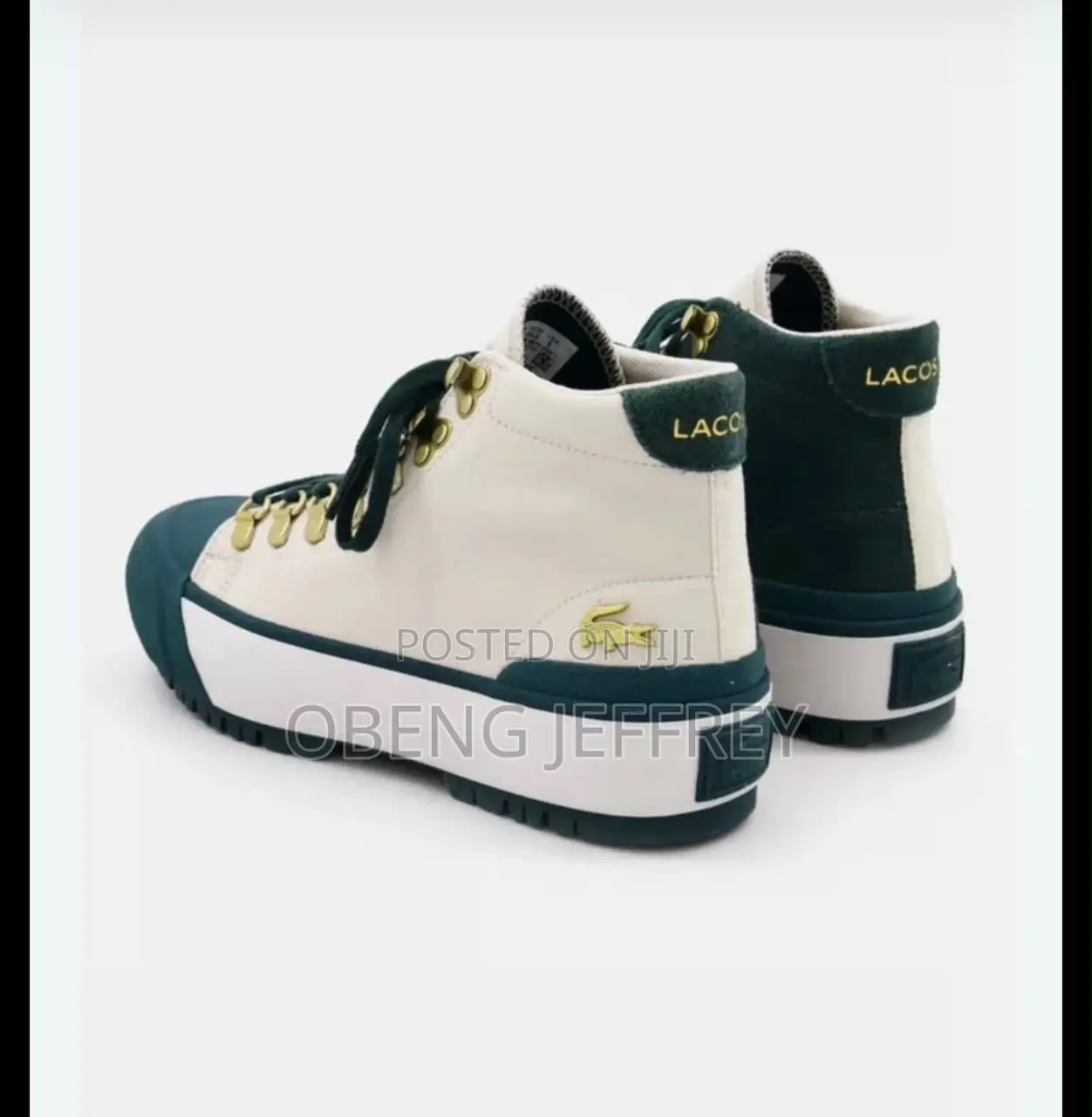 Original Lacoste Grip Shot Cream, Gold, Green