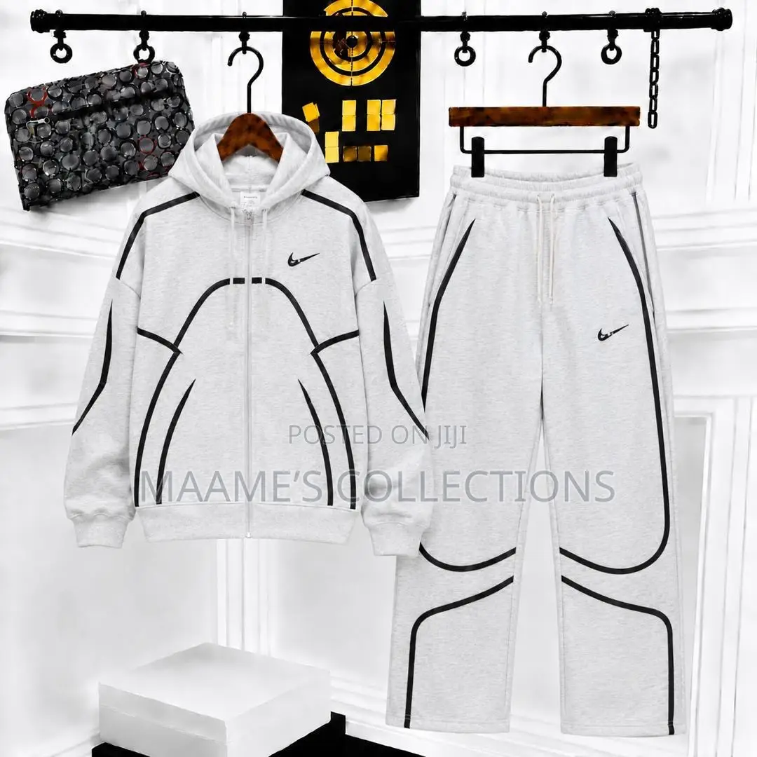Nike X Corteiz Reflective Hoodie Tracksuit Top and Down Set. Unisex