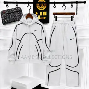 Nike X Corteiz Reflective Hoodie Tracksuit Top and Down Set. Unisex