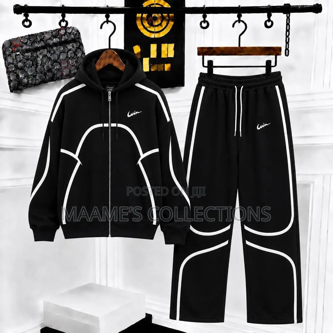 Nike X Corteiz Reflective Hoodie Tracksuit Top and Down Set. Unisex