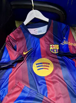 Barcelona Home Kit Both Long Sleeves and Short Sleeves