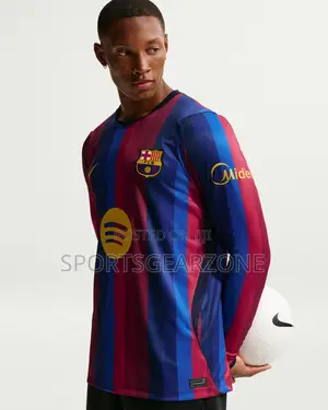 Barcelona Home Kit Both Long Sleeves and Short Sleeves