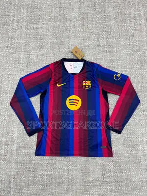 Barcelona Home Kit Both Long Sleeves and Short Sleeves