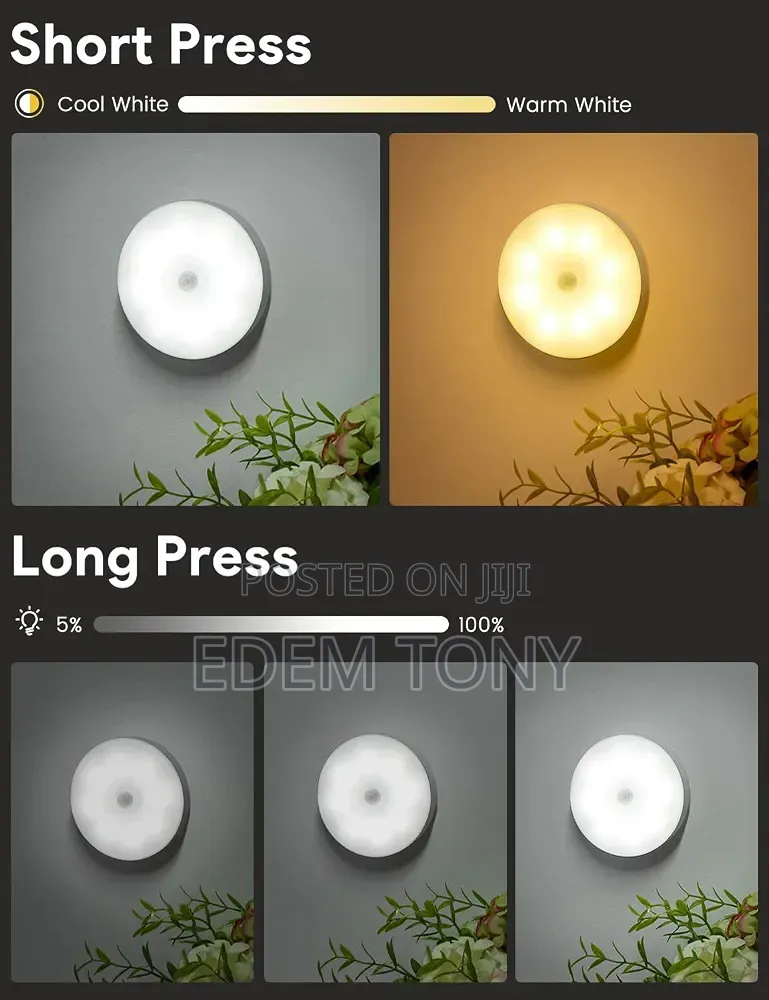 Motion Sensor- Lights Indoor - 8 Pack