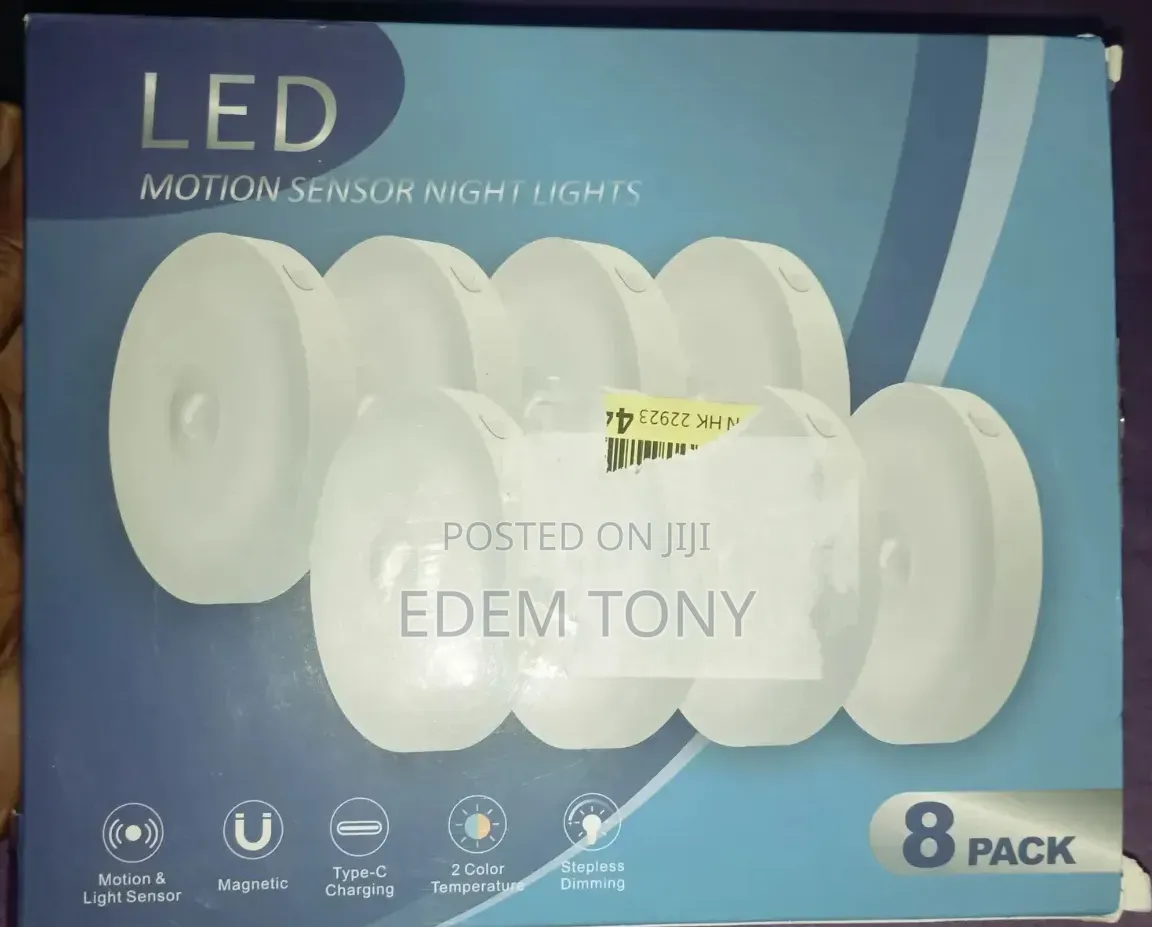Motion Sensor- Lights Indoor - 8 Pack