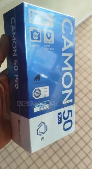 New Tecno Camon 50 Pro 256 GB Black