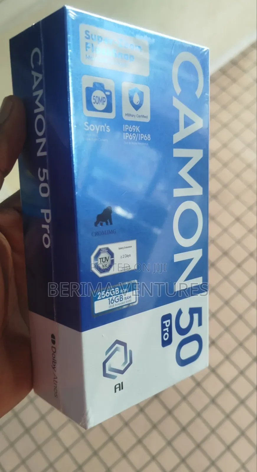 New Tecno Camon 50 Pro 256 GB Black