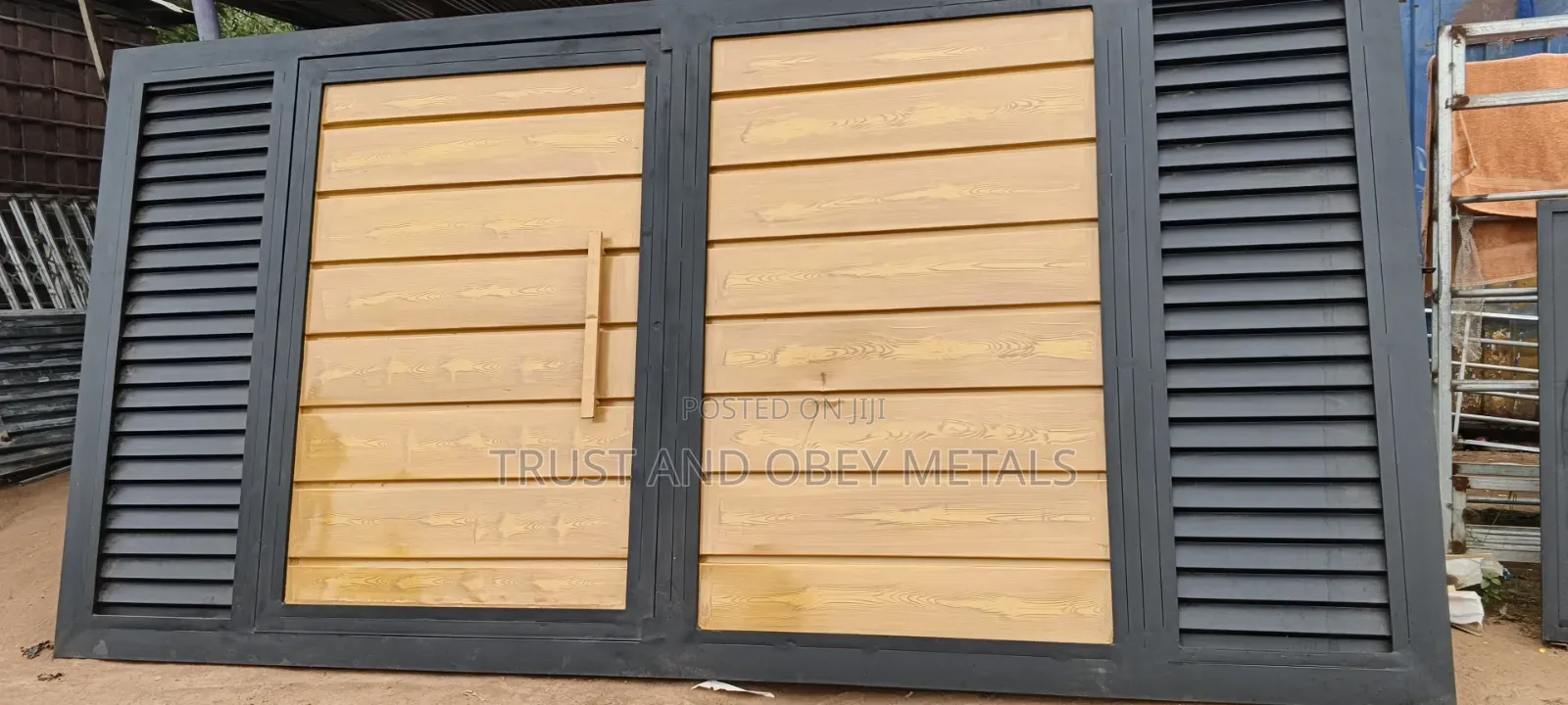 Galvanized Metal Gate