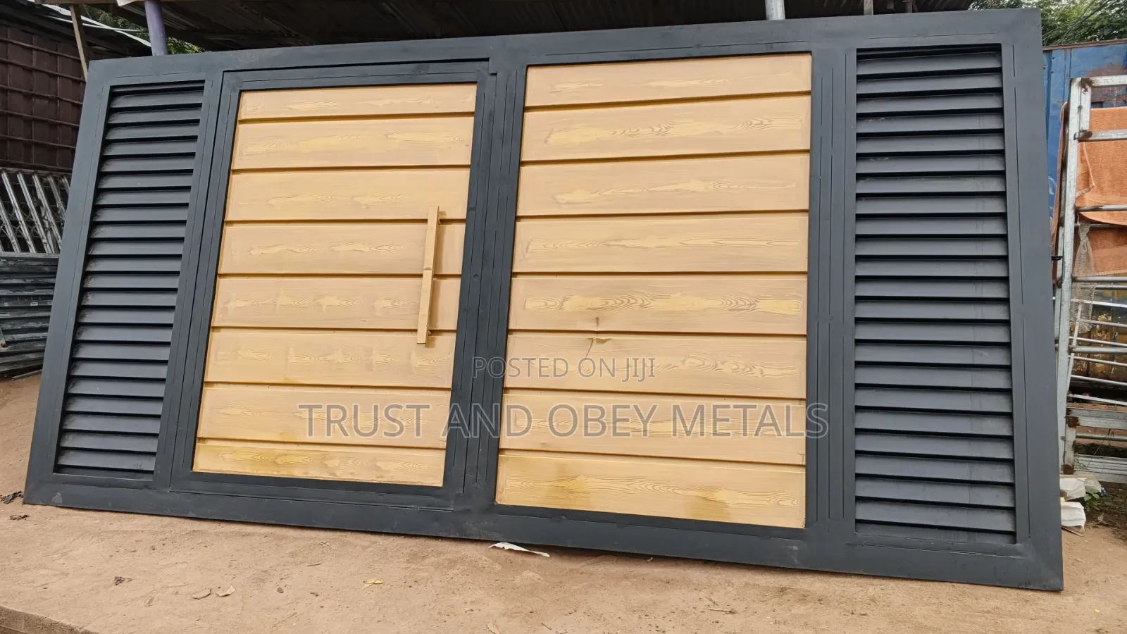 Galvanized Metal Gate