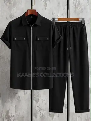 Men’s Premium Short Sleeve Shirt Trousers Set