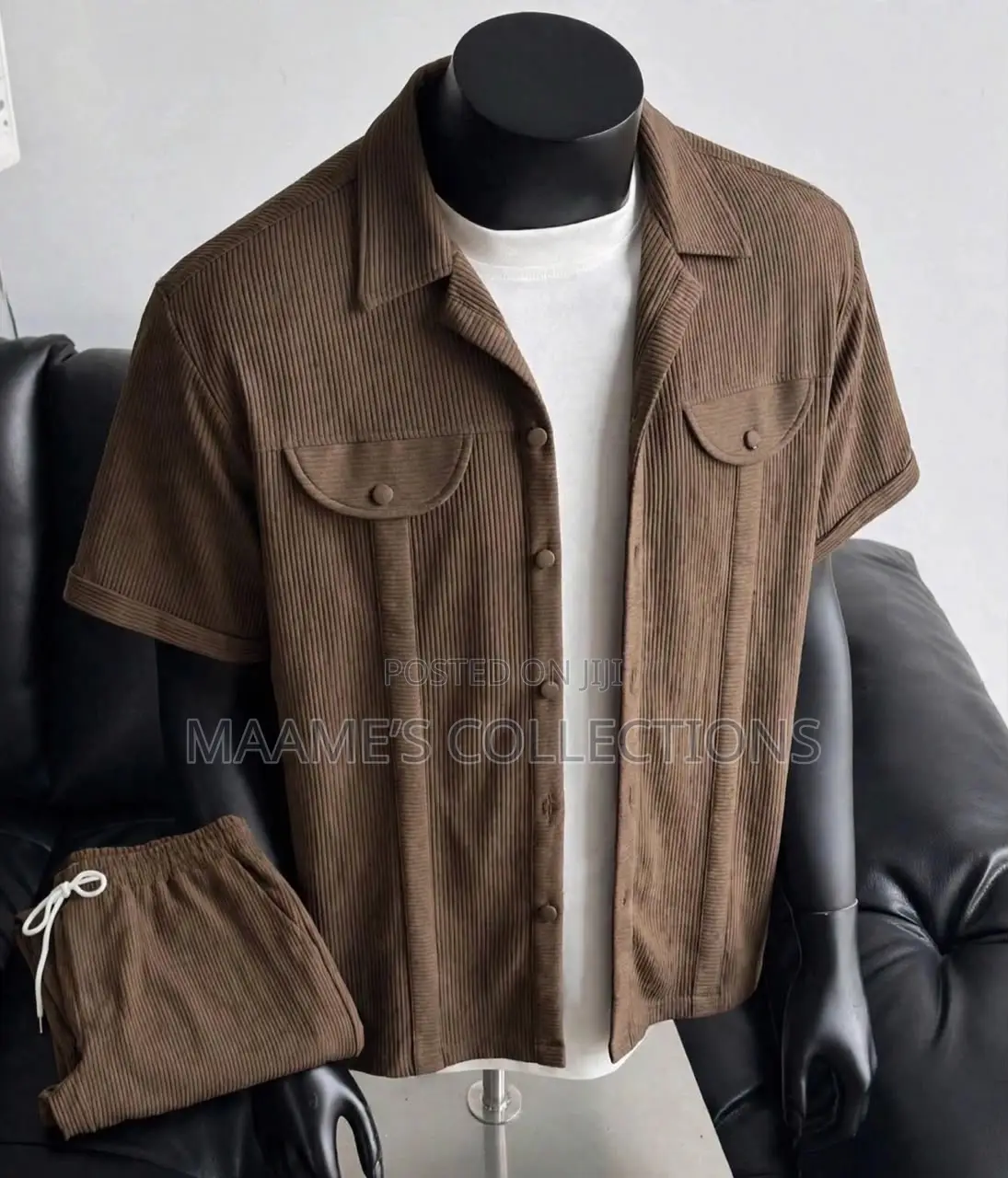 Men’s Premium Short Sleeve Shirt Trousers Set