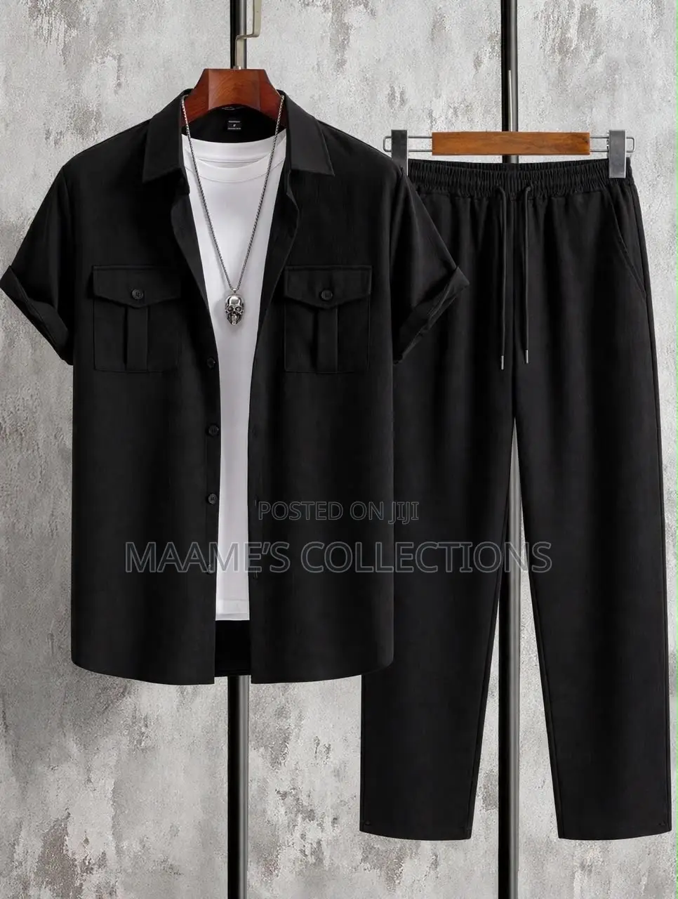 Men’s Premium Short Sleeve Shirt Trousers Set