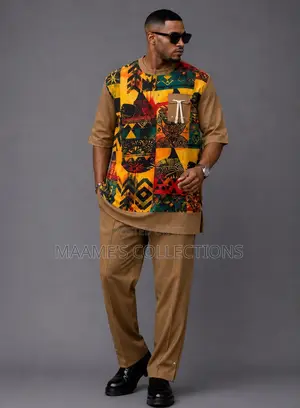 Men’s Stylish Short Sleeve Top Down Sets and Kaftan Top Down Sets