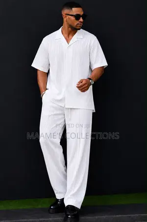Men’s Stylish Short Sleeve Top Down Sets and Kaftan Top Down Sets
