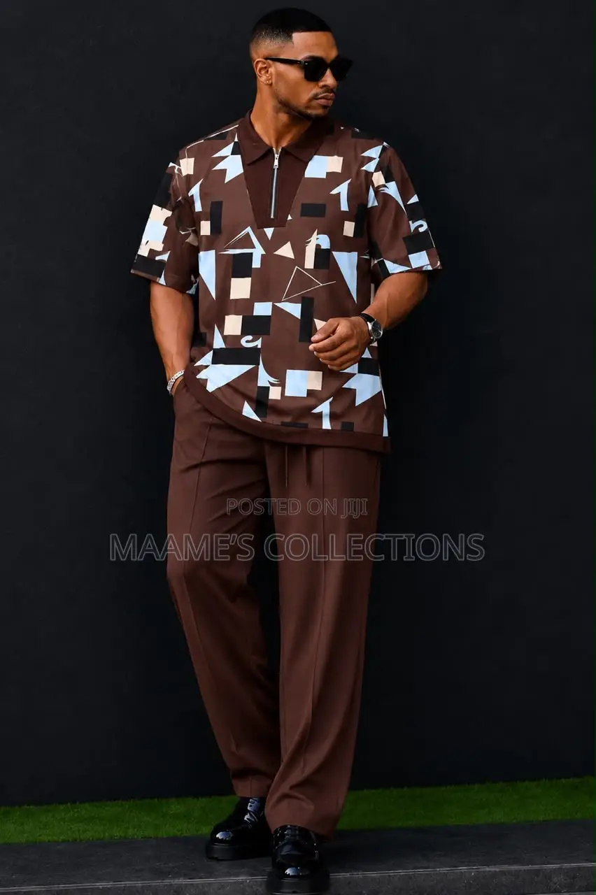 Men’s Stylish Short Sleeve Top Down Sets and Kaftan Top Down Sets