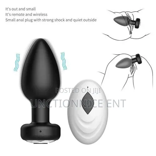 Black Electric Vibrator Bullet Shape Intimate Anal Pussy Plug Toy