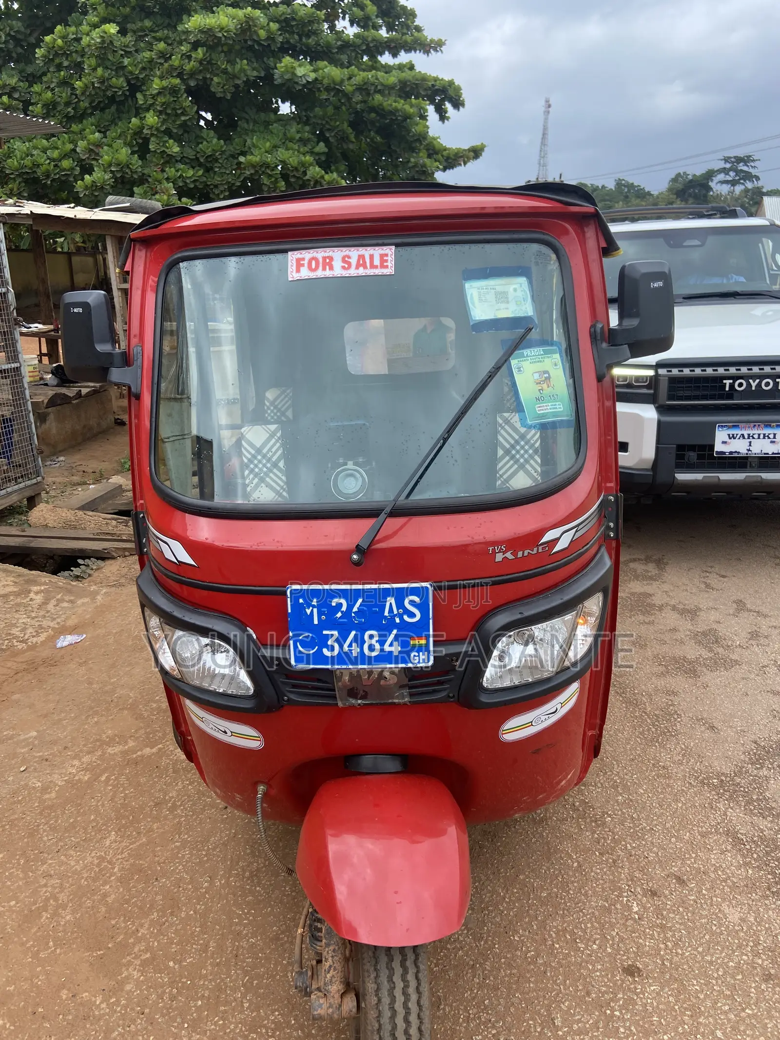 TVS King Deluxe Plus iTouch Start 2026 Red