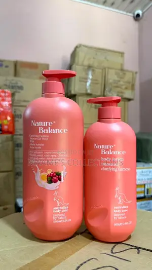 Nature Balance Body Lotion Shower Gel–Brightening Moisturising Duo