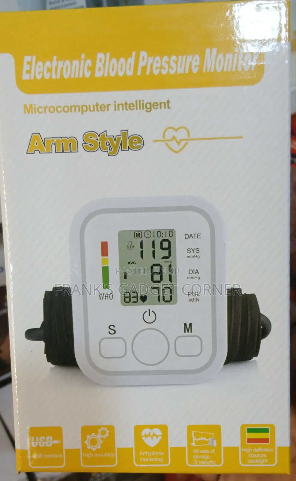 Electronic Arm Blood Pressure Monitor