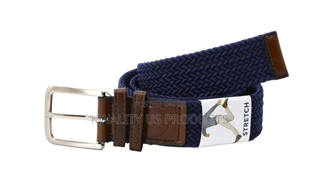 Dockers Men's Stretch Fabric Braided Belt - Size 40-42