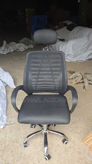`Executive Mesh Office Chair With Headrest | Adjustable