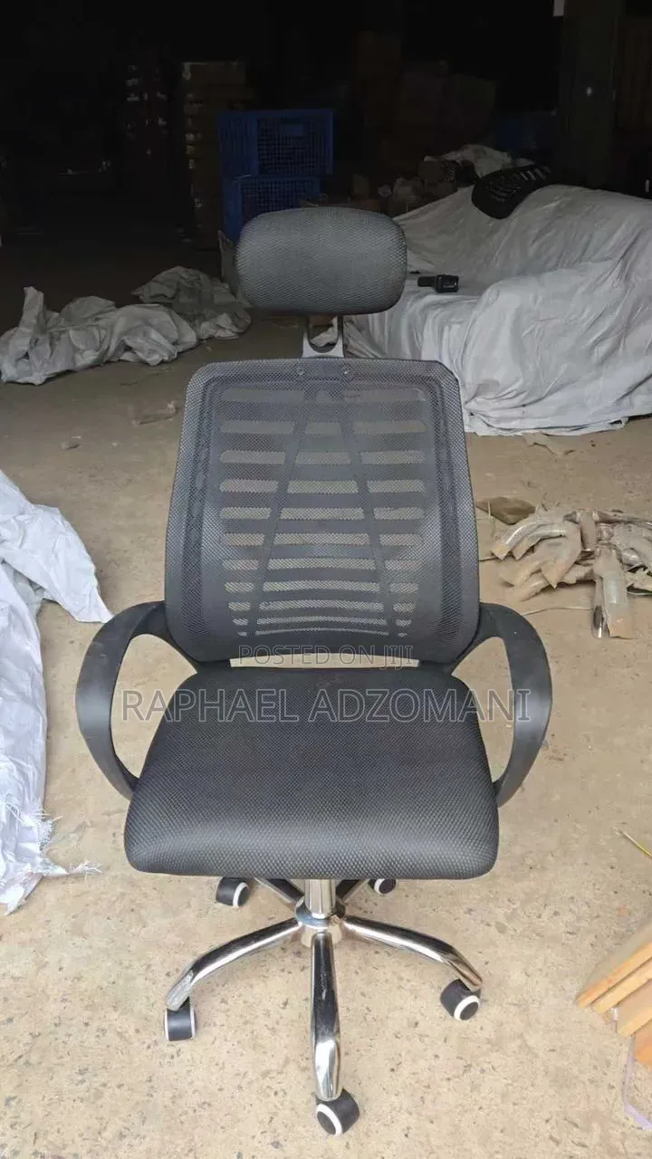 `Executive Mesh Office Chair With Headrest | Adjustable