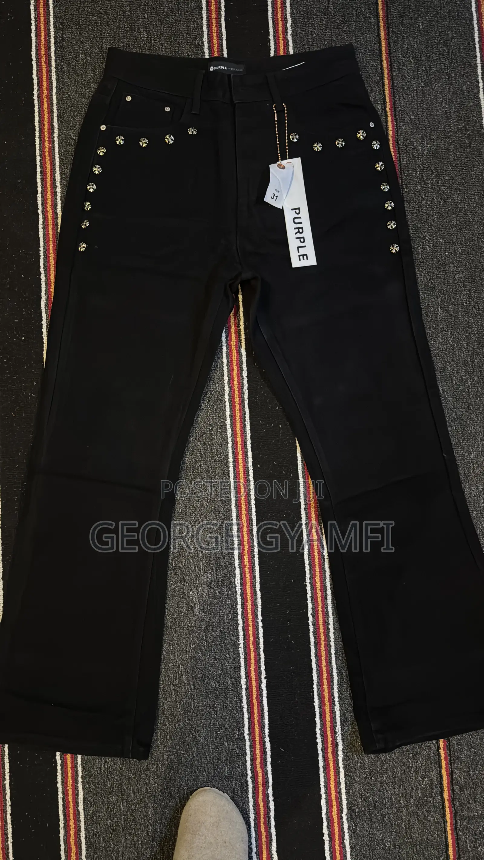 Denim Chrome Heart Jeans