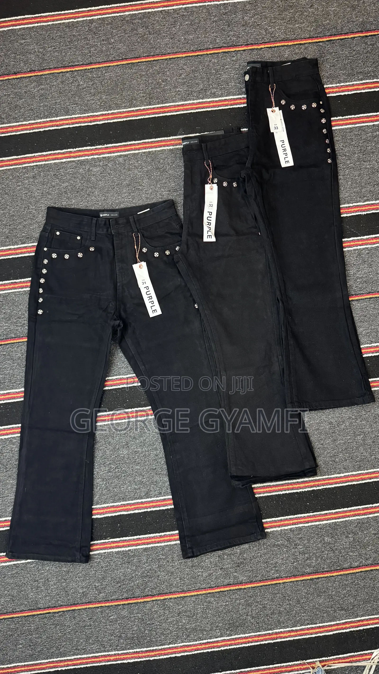 Denim Chrome Heart Jeans