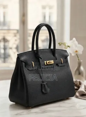 Beautiful Strong Black Leather Bag