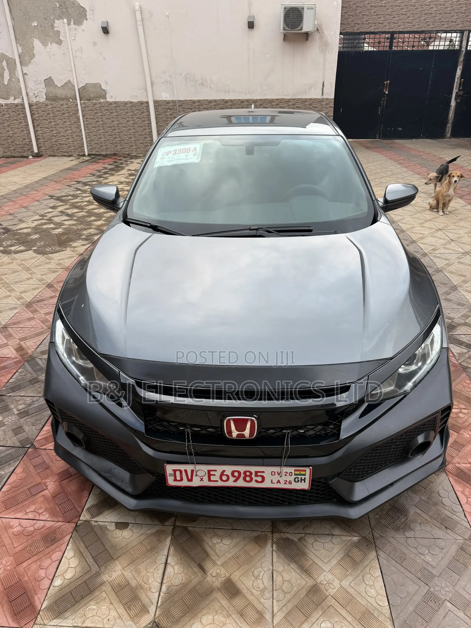 Honda Civic LX Hatchback 2018 Gray