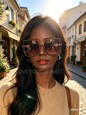 Women's Luxury Oversized Square UV400 Sunglasses – Brown