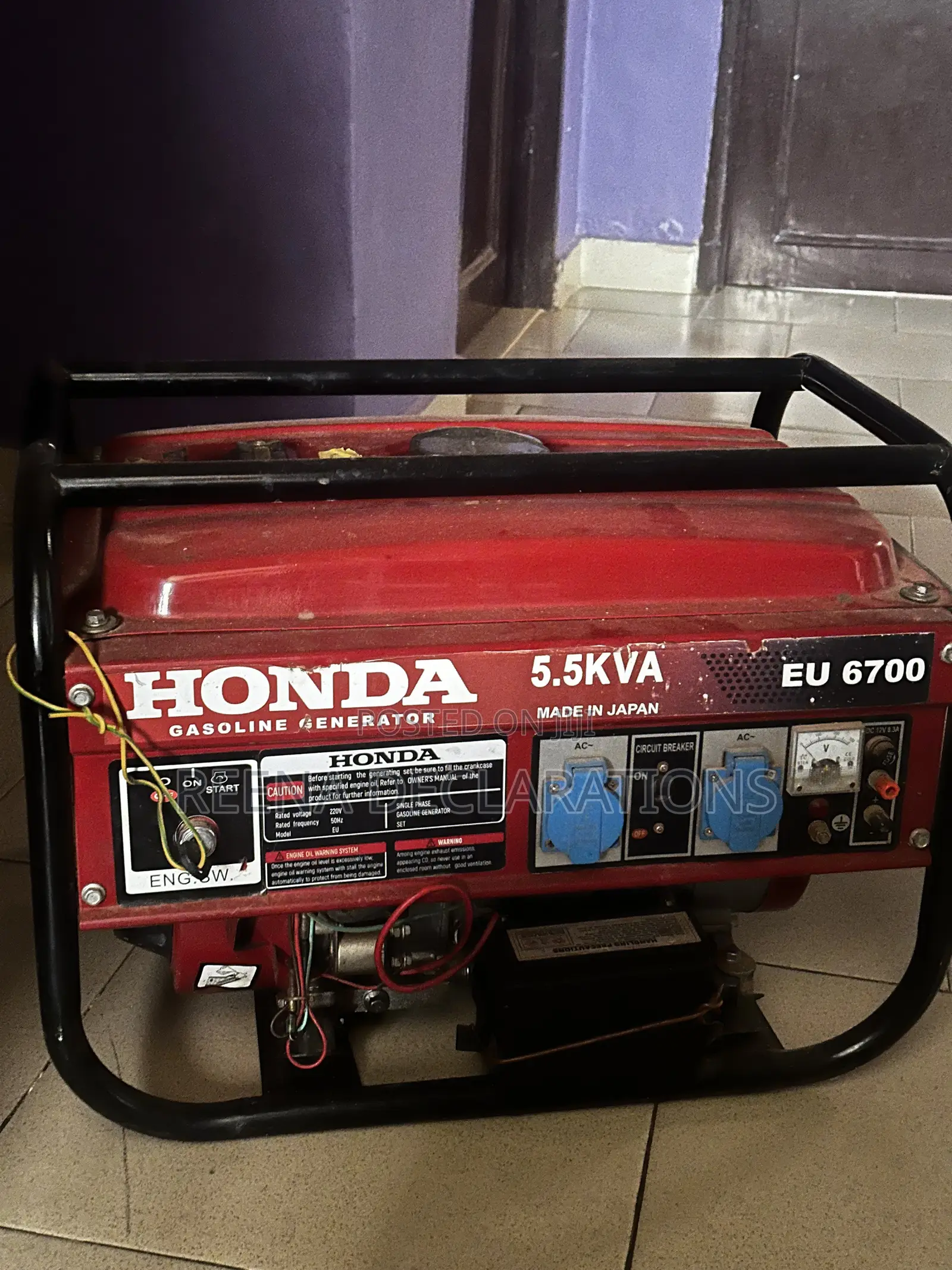 Generator Honda 5.5kvA Gasoline Generator for a Cool Price