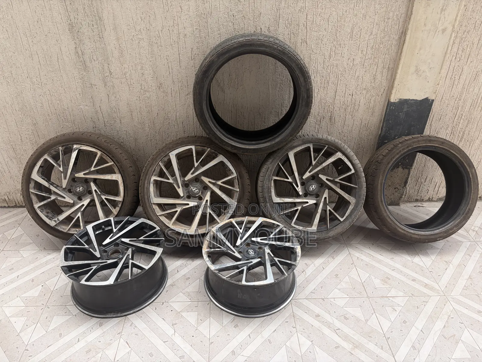 A Set of 18” Alloy Sport Rims 225/40r18 Tyres