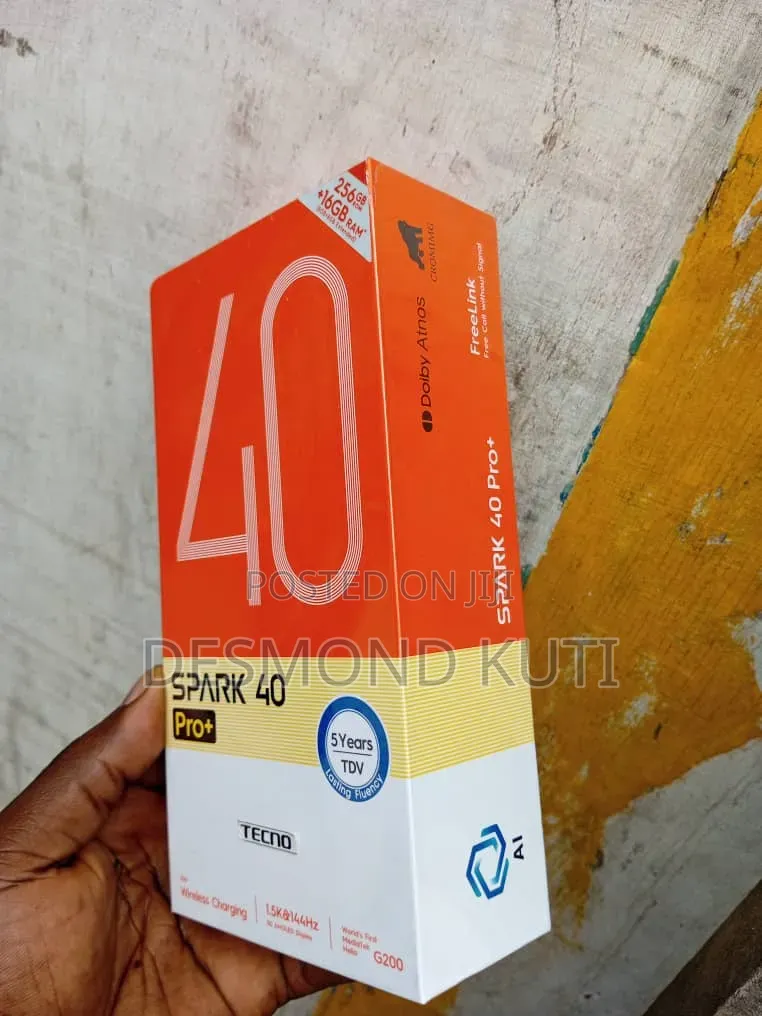 New Tecno Spark 40 Pro+ 256 GB Gray