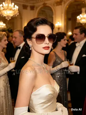 Luxury Rimless Polygon Gradient Sunglasses for Women