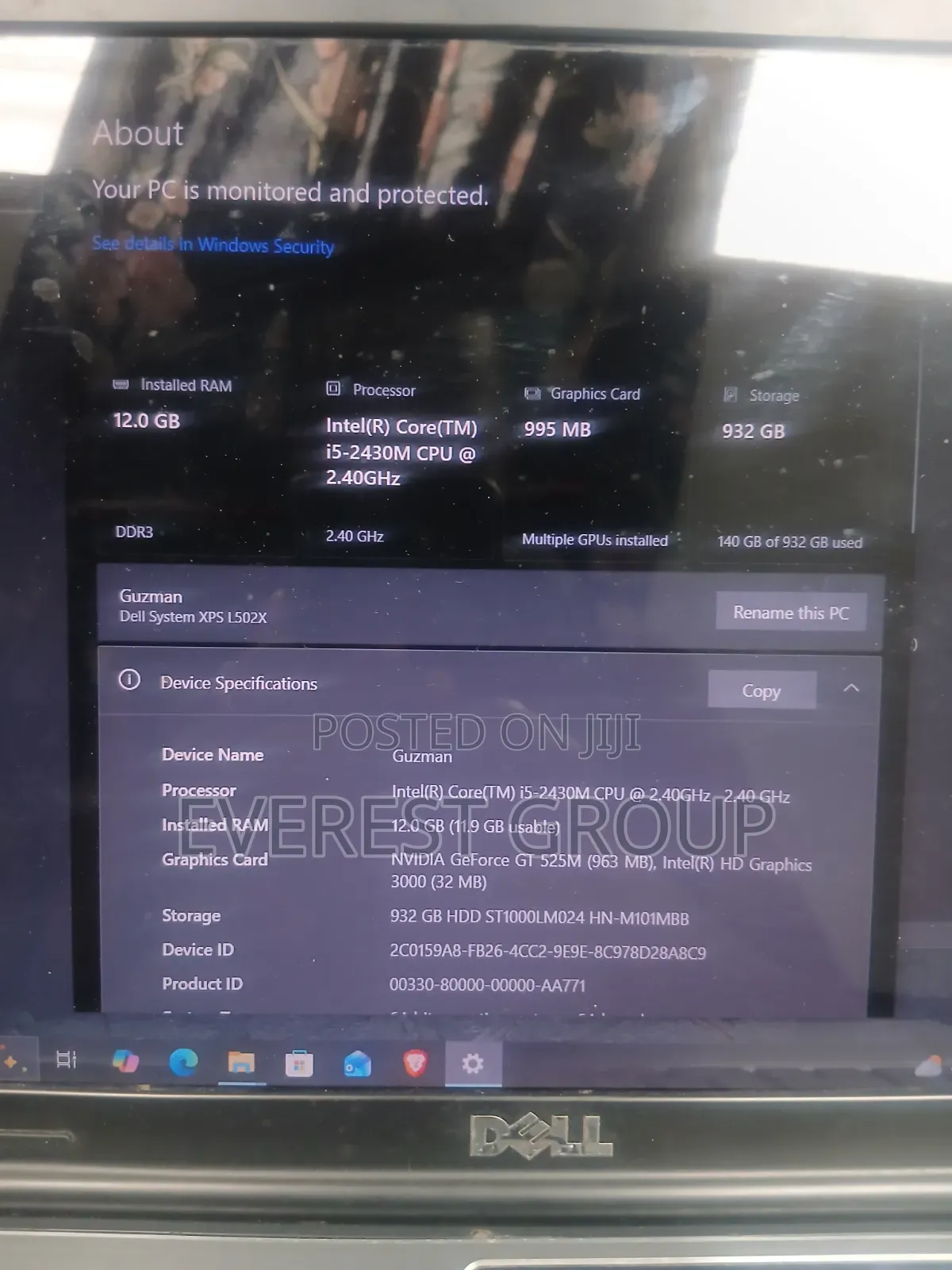 Laptop Dell XPS 15 (L502X) 12GB Intel Core i5 HDD 1T
