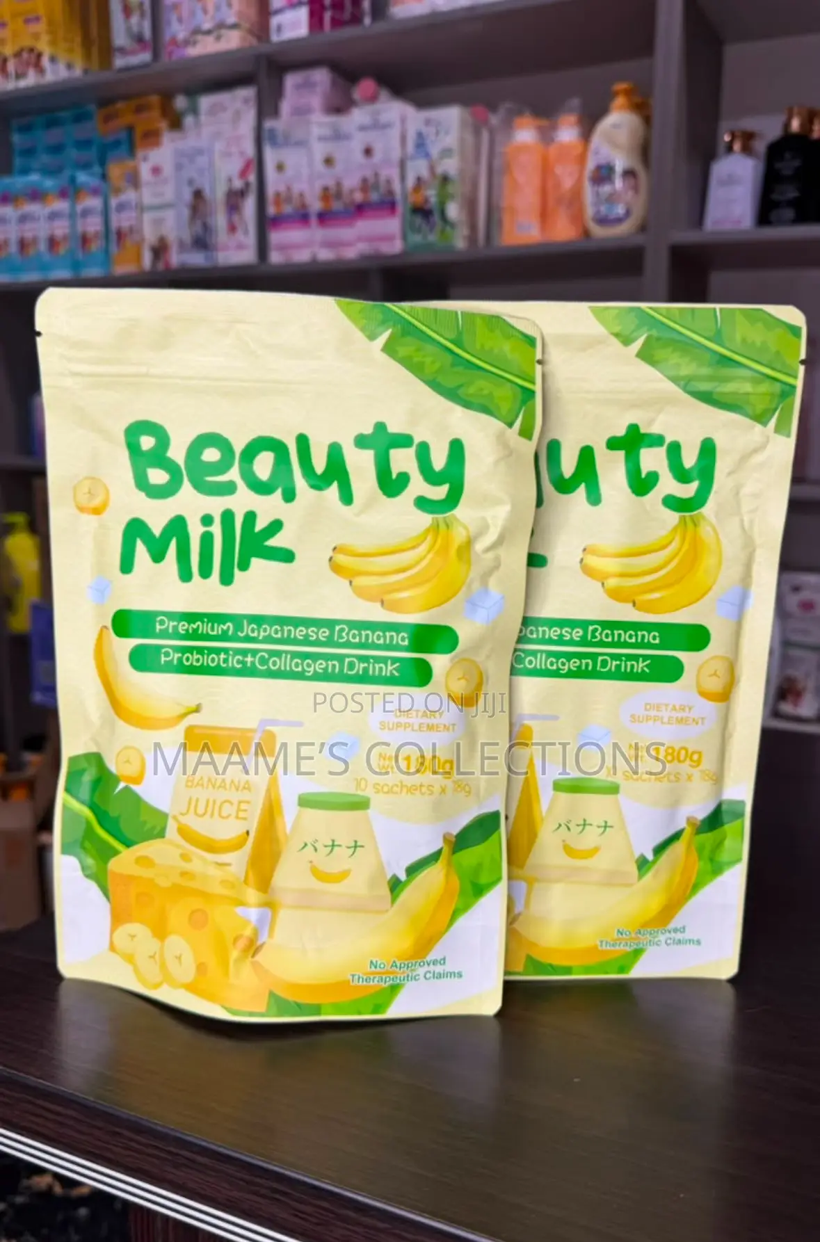Beauty Glow Milk Strawberry-Flavored Dietary Supplement Drink